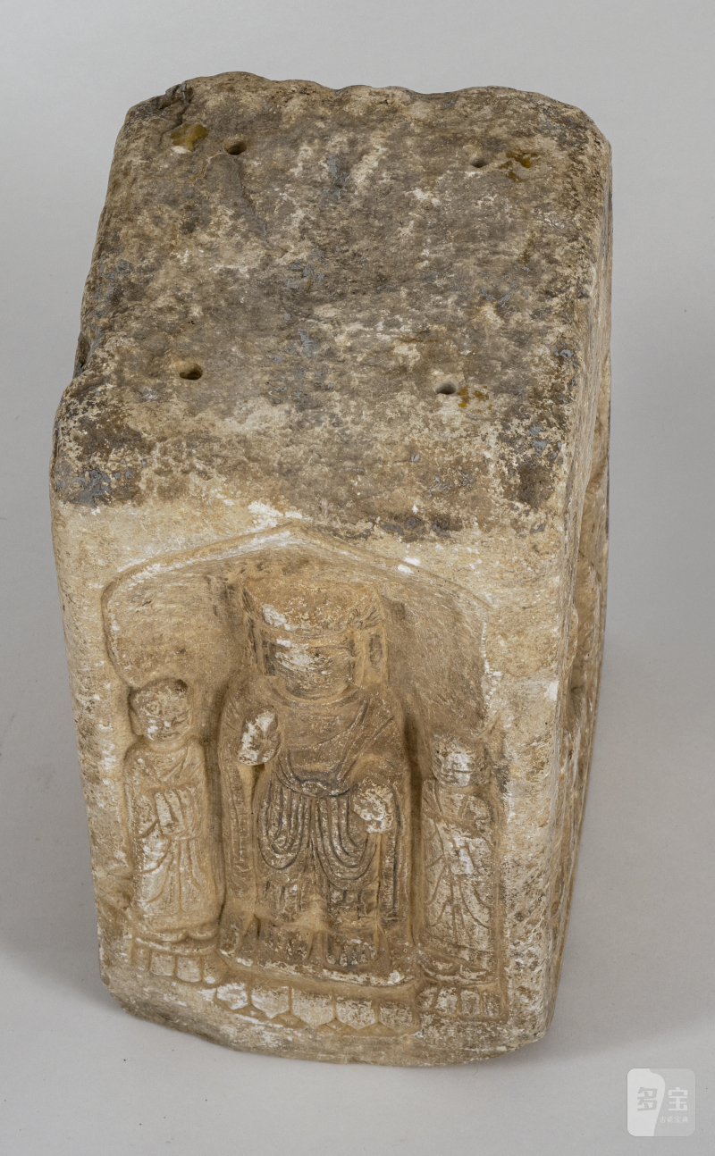 A MARBLE PILLAR DEPICTING VARIOUS BUDDHIST FIGURES - 图5